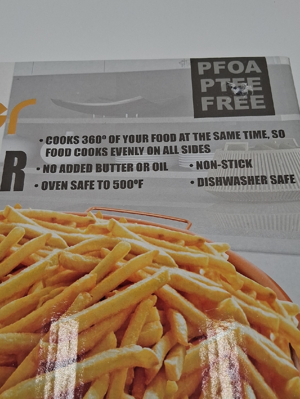 Copper Oven Air Fryer Baking Sheet Round - Picture 3 of 11